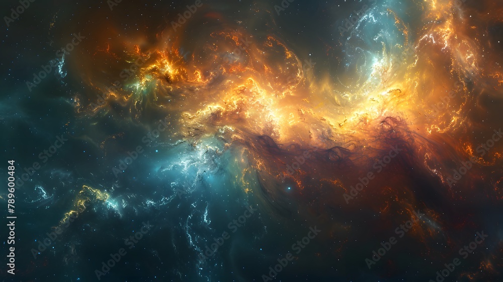 Colorful abstract universe wallpaper.