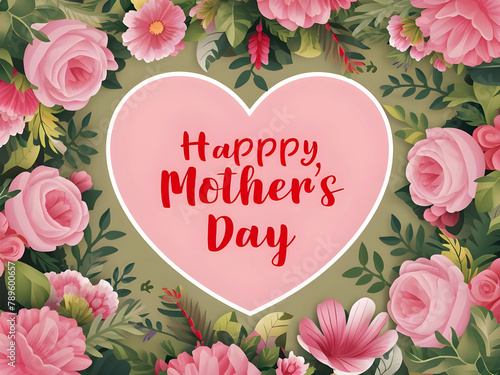 Happy Mother's Day background. generative ai