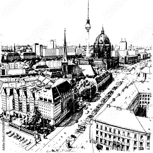 Sketched Berlin Skyline, Artistic Impressions