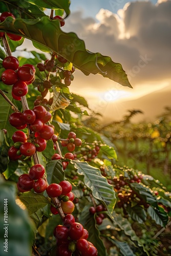 Coffee Cherry Farm in Guatemala, Agricultural Landscape