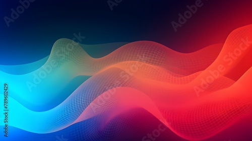 Colorful abstract with seamless wavy pattern.