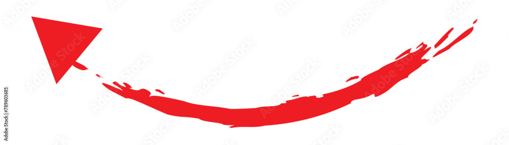 Grunge arrow. Brush painted arrow with marker texture. Vector illustration isolated in white background in eps 10. Grunge arrow. Brush painted arrow with marker texture. Vector illustration isolated in white background in eps 10.