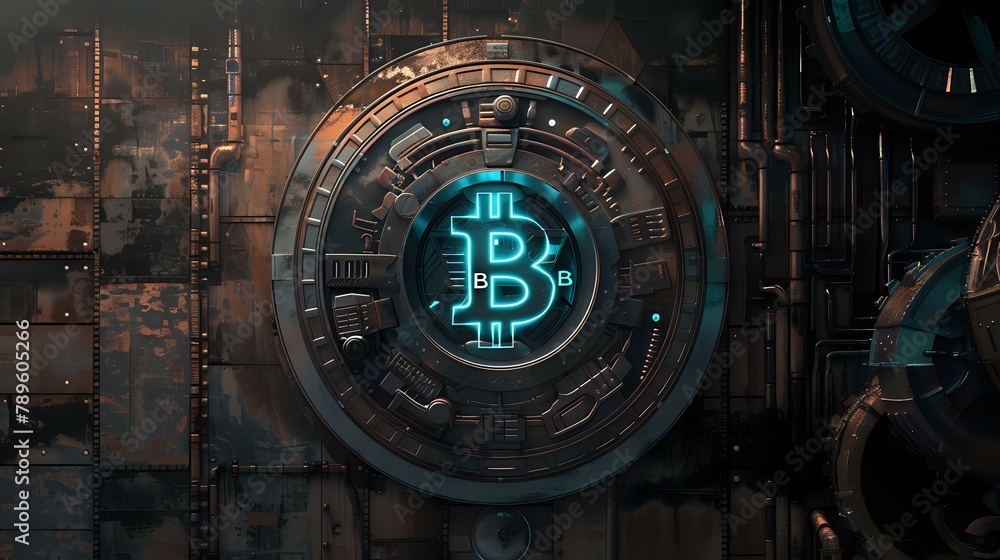 Bitcoin Fusion: Aesthetic Steampunk and Blockchain Technology