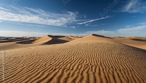 desert landscape at daytime with endless sand dune