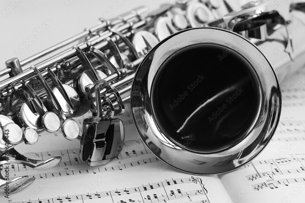 Obraz premium saxophone on the table