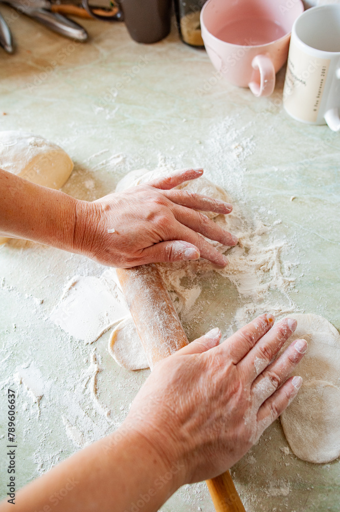 Making A Homemade Dumplings Making A Homemade Dumplings