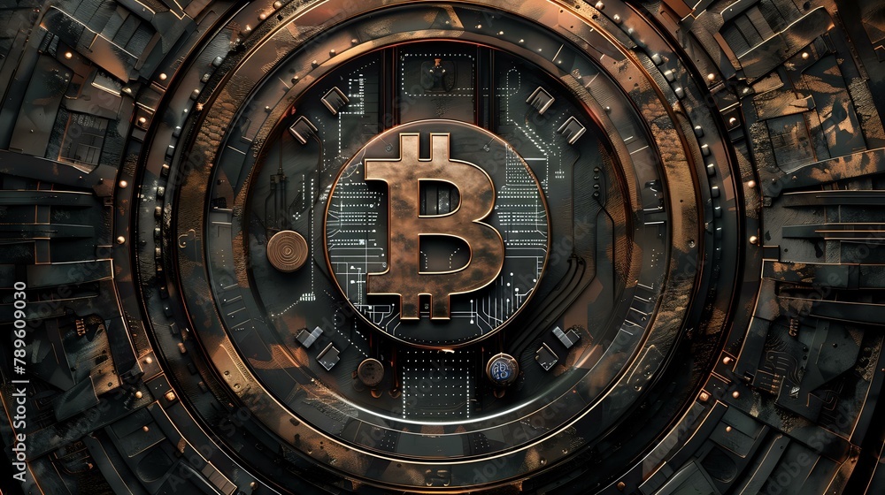 Bitcoin as a Symbol: Steampunk Fusion with Modern Technology
