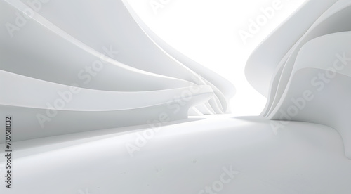 Abstract white wall banner white 3D wall banner white wall background white 3D wall background abstract white banner abstract white background photo