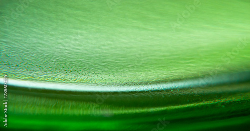 Close-Up of Dew on Green Leaf Surface