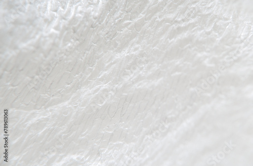 Close-Up Texture of White Crinkled Paper