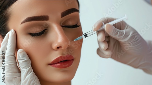Cosmetic Procedure: Woman Receiving Botox in Cheek