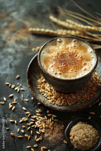 Barley Coffee and Grains, Rustic Beverage Concept