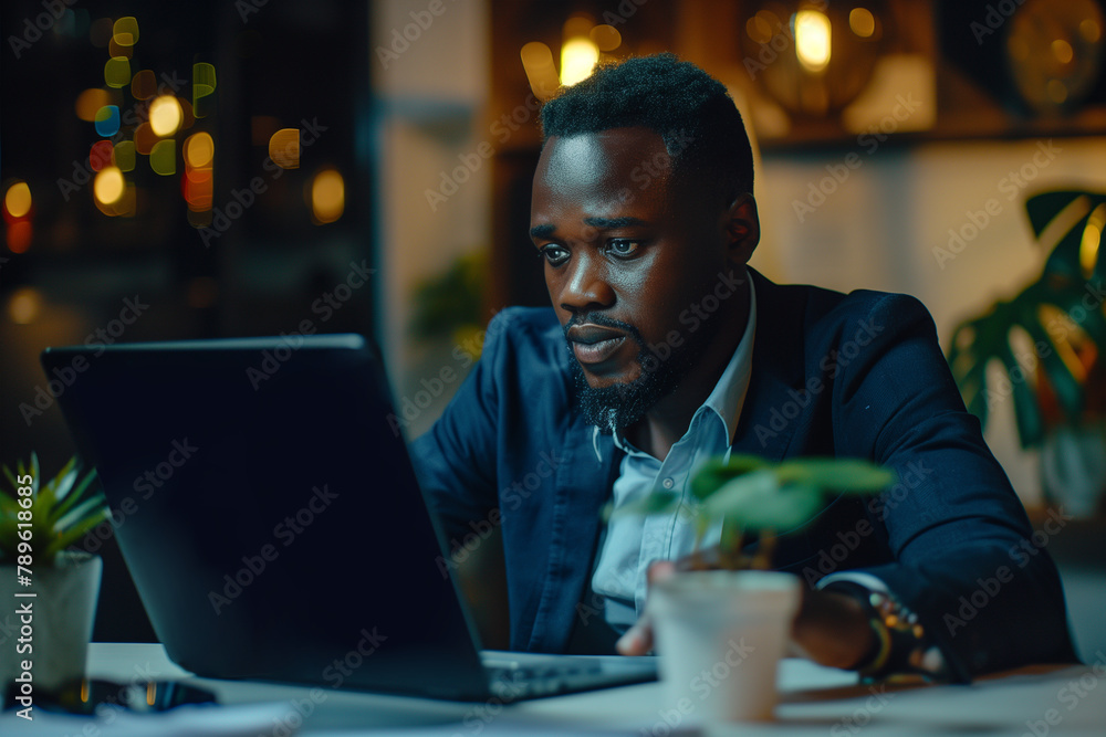 Man Sitting in Front of Laptop Computer Man Sitting in Front of Laptop Computer