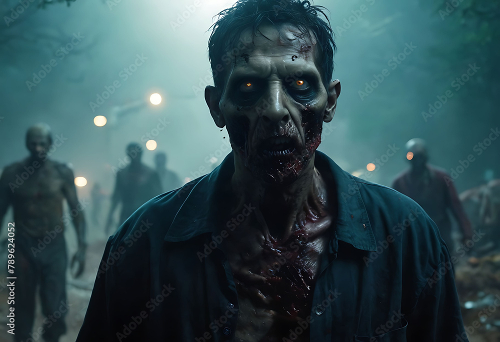 Zombie landscape, terror, undead Zombie landscape, terror, undead