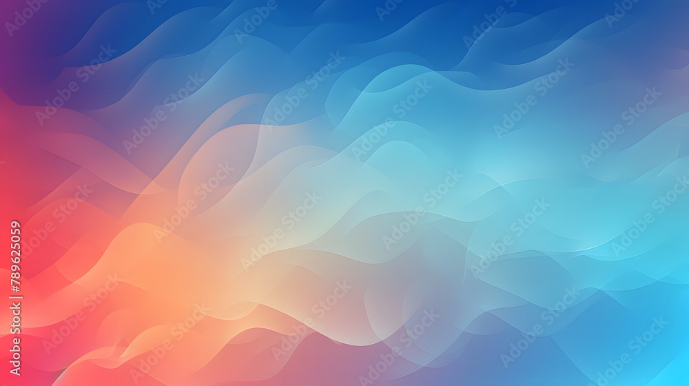 Fototapeta premium Colorful abstract with seamless wavy pattern.