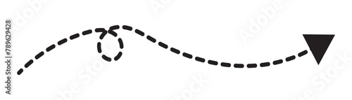 Hand drawn arrow. Vector doodle icon. lack arrow. Vector illustration in white background in eps 10.