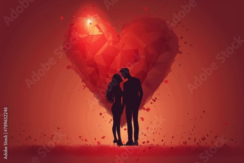 Visual Poetry in Love: Artistic and Romantic Valentine Cards with 3D Designs, Heart Graphics, and Expressive Art