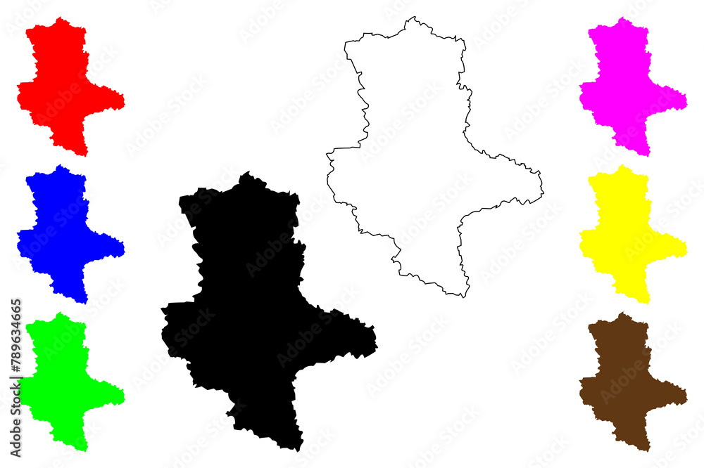 Saxony-Anhalt (Federal Republic of Germany, State of Germany, Land Sachsen-Anhalt) map vector illustration, scribble sketch Saxony-Anhalt map Saxony-Anhalt (Federal Republic of Germany, State of Germany, Land Sachsen-Anhalt) map vector illustration, scribble sketch Saxony-Anhalt map