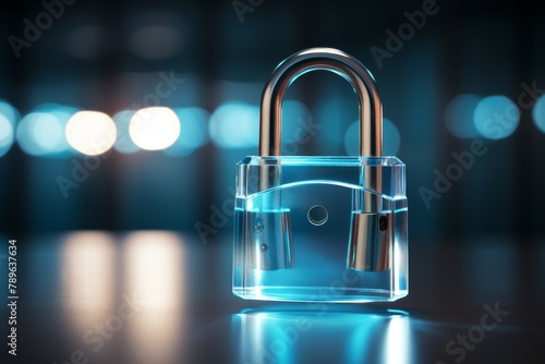 Secure access for online privacy and data protection with software security lock concept