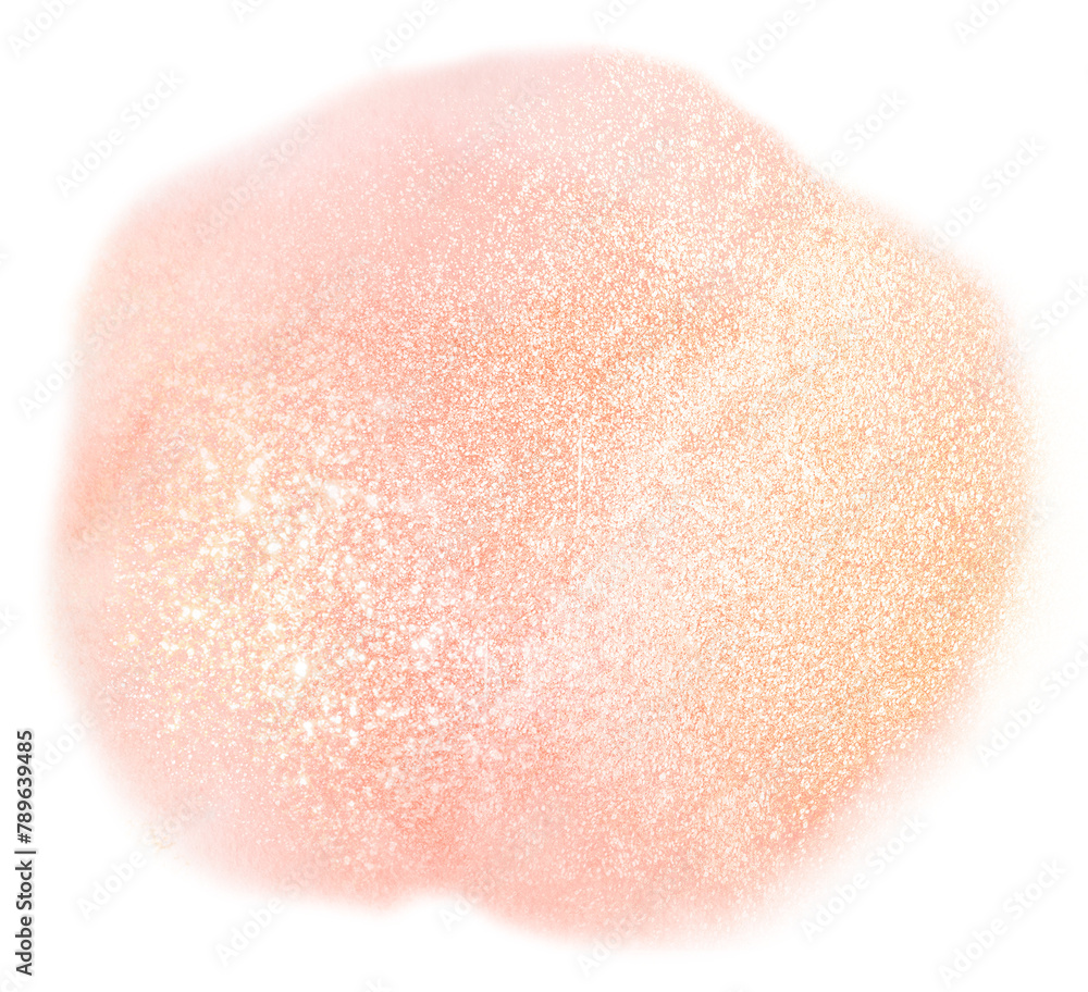 Fototapeta premium Aesthetic png glitter sticker, pink watercolor graphic