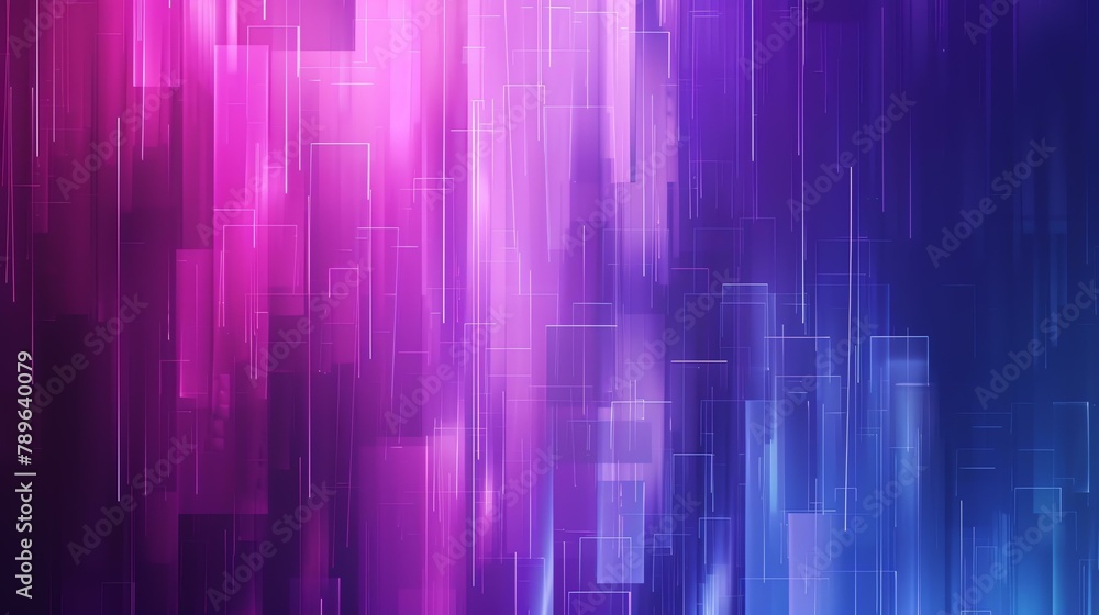 Abstract background with glowing rectangles and squares. Modern technology concept.