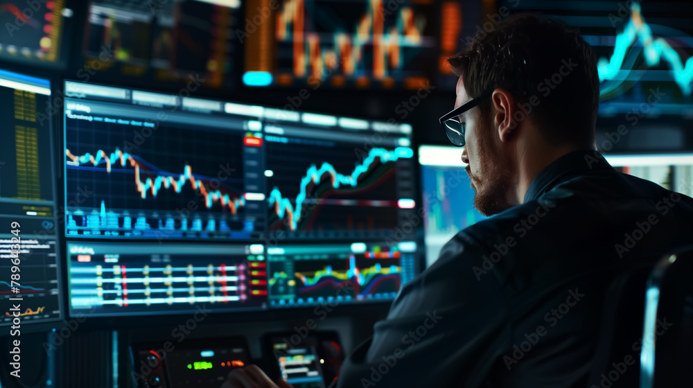 stock trading, man looking at stock market charts and finance forms on computers, Wall Art Design for Home Decor, 4K Wallpaper and Background for Mobile Cell Phone, Smartphone, Cellphone stock trading, man looking at stock market charts and finance forms on computers, Wall Art Design for Home Decor, 4K Wallpaper and Background for Mobile Cell Phone, Smartphone, Cellphone