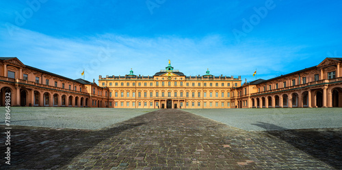 The baroque style castle in Rastatt city, Schwarzwald, Baden Württemberg, Germany, Europe
