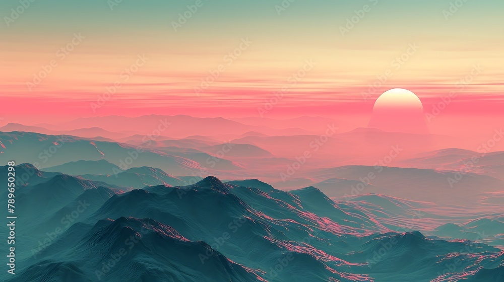An Alien Sunrise on a Distant Exoplanet, Painting the Sky with Unearthly Colors and Illuminating a Landscape Beyond Imagination An Alien Sunrise on a Distant Exoplanet, Painting the Sky with Unearthly Colors and Illuminating a Landscape Beyond Imagination