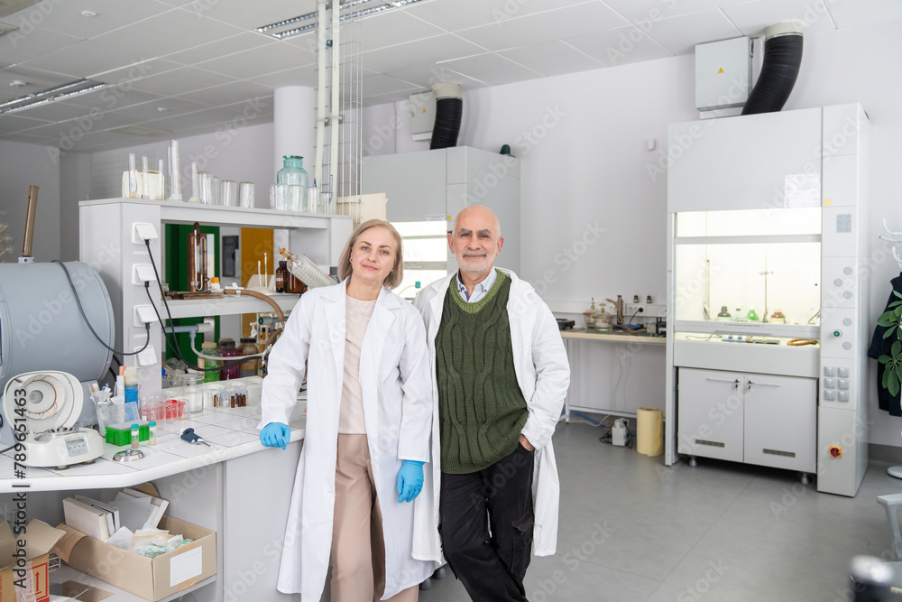 Portrait Of Two Researchers In The Lab Portrait Of Two Researchers In The Lab