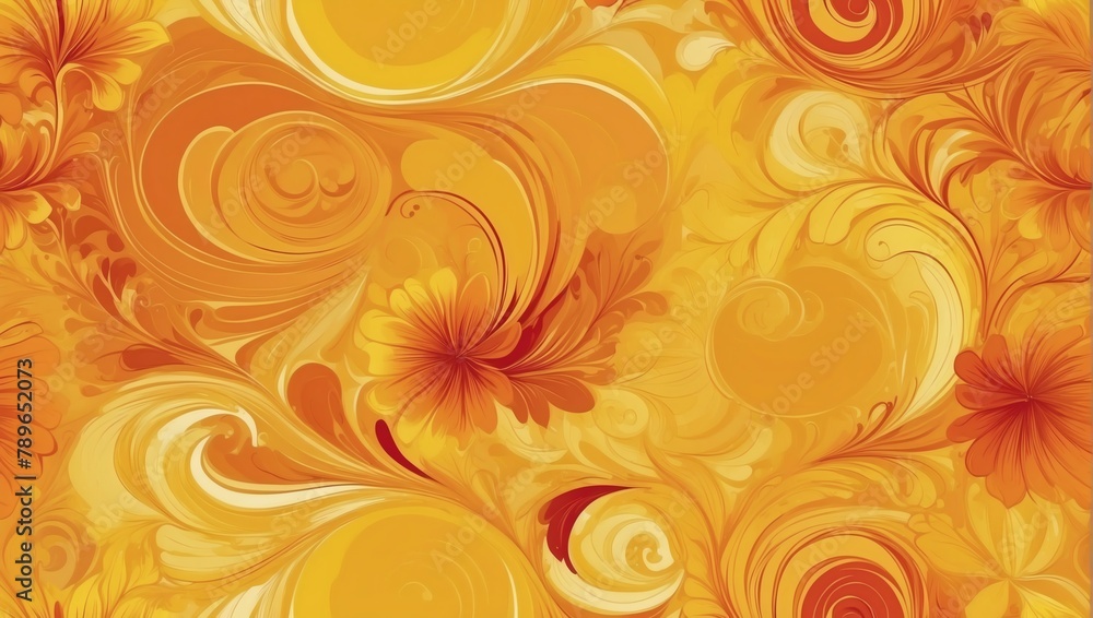 Vibrant gradient swirls blending sunny yellows with rich marigold. Vibrant gradient swirls blending sunny yellows with rich marigold.