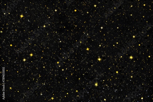 A mesmerizing black background filled with a constellation of tiny, twinkling yellow stars.