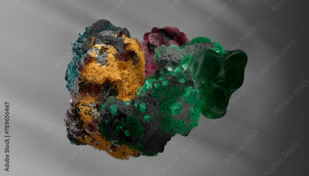Colorful minerals photographed in studio. Colorful minerals photographed in studio.