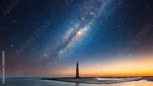 Kosmische Pracht: Milchstraße und Sternschnuppe im Einklang mit der Natur
 photo