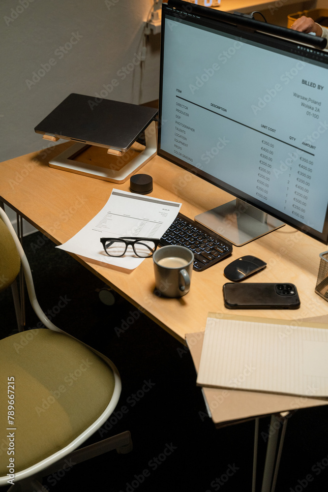 An office without people An office without people