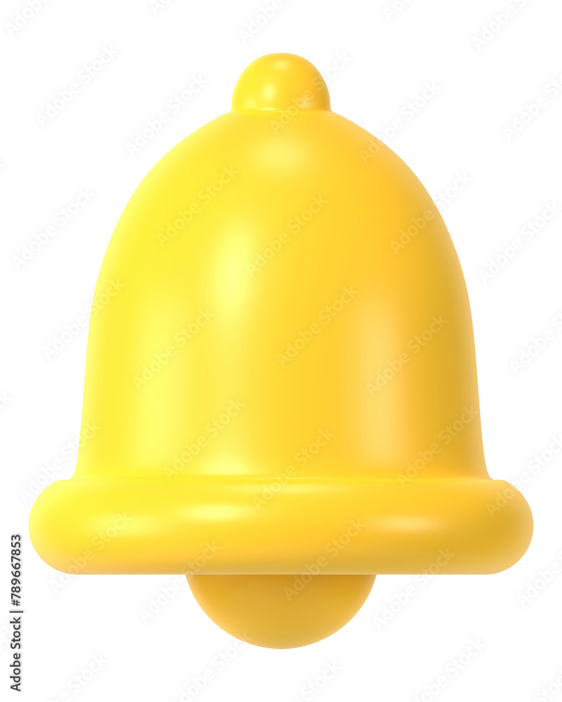 3D bell png clipart, notification symbol for social media 3D bell png clipart, notification symbol for social media