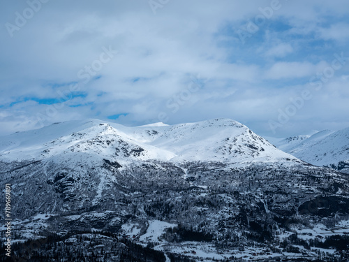 Beautiful winter mountain landscape