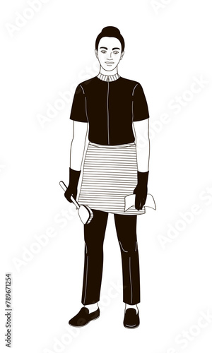 hotel staff female African American character housekeeping
