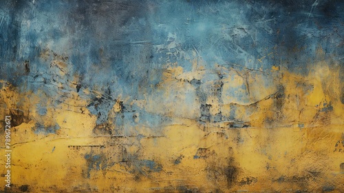 yellow and blue dirty texture