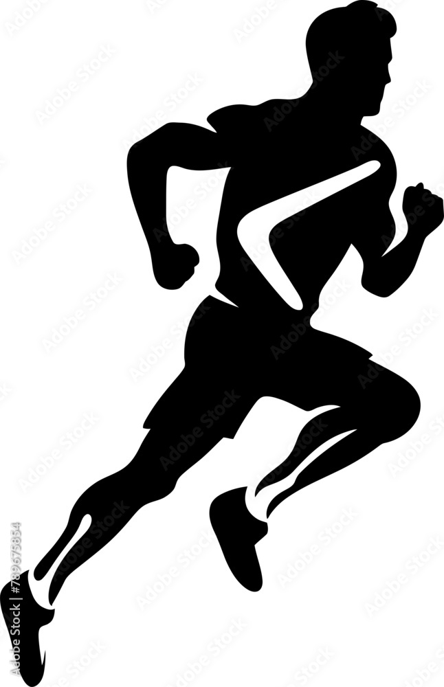 Marathon Magic Runner Icon Design Speed Spectrum Athlete Icon Vector Marathon Magic Runner Icon Design Speed Spectrum Athlete Icon Vector
