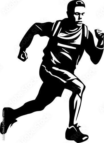 Speed Surge Runner Icon Design Marathon Marvel Dynamic Runner Emblem