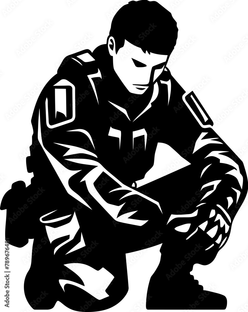 Brave Tribute Military Salute Icon Valor Salute Soldier Respect Logo Brave Tribute Military Salute Icon Valor Salute Soldier Respect Logo