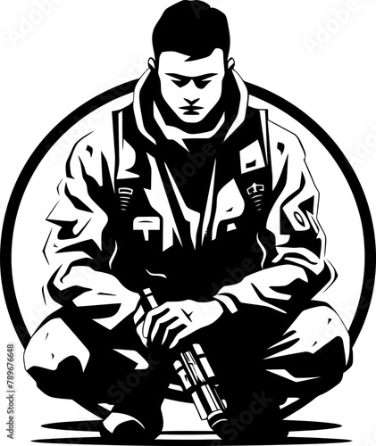 Wallpaper Mural Guardian Glory Military Icon Vector Courageous Call Soldier Emblem Logo Torontodigital.ca