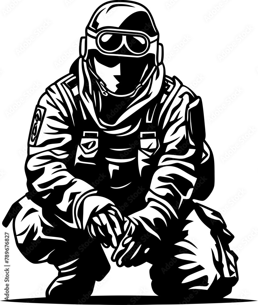 Brave Tribute Military Tribute Emblem Valor Vigil Kneeling Soldier Logo Brave Tribute Military Tribute Emblem Valor Vigil Kneeling Soldier Logo
