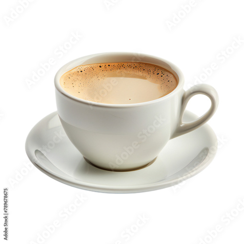 Coffee cup on isolated white background