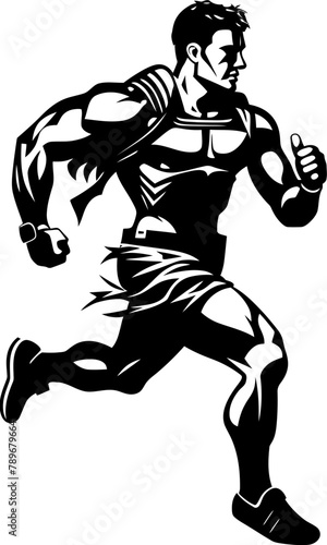 Agile Arena Assault Gladiator Warrior Symbol Swift Spartan Speed Warrior Icon Vector