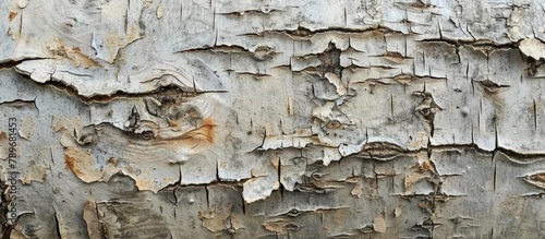 Birch bark s natural backdrop featuring its authentic texture.
