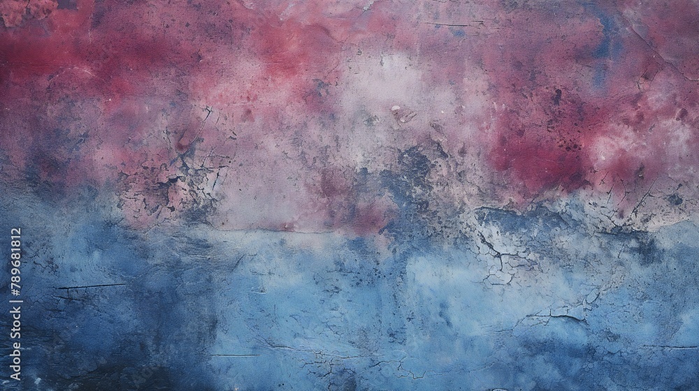 Naklejka premium Pink and blue dirty texture
