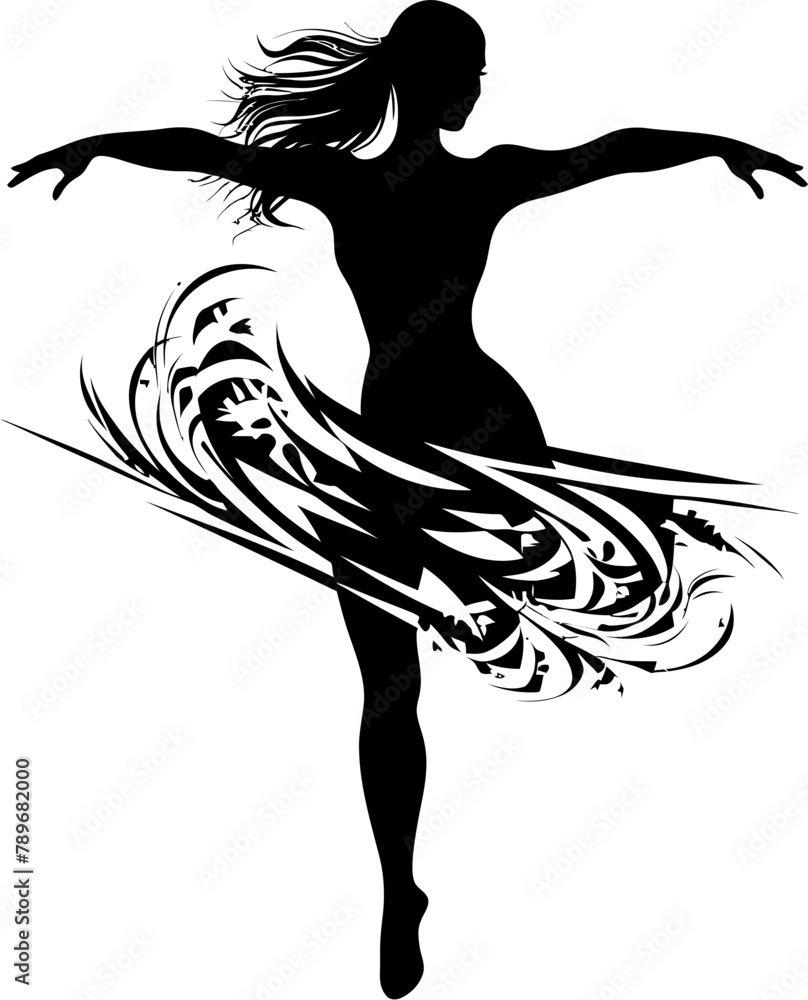 Transcendent Tunes Soul of Dance Logo Angelic Ascent Vector Emblem Icon Transcendent Tunes Soul of Dance Logo Angelic Ascent Vector Emblem Icon