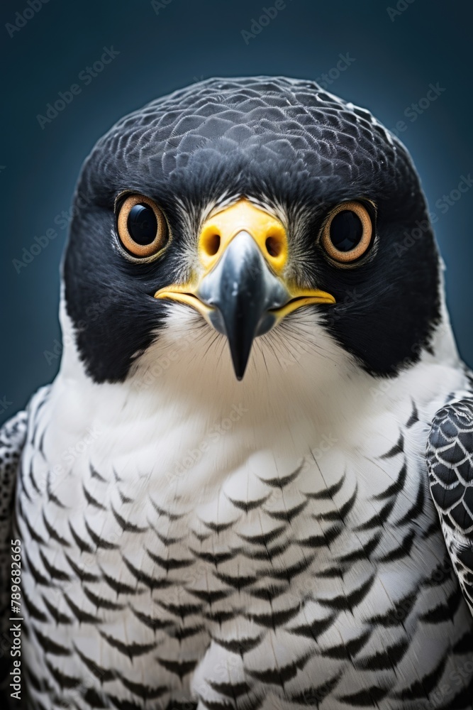 Detailed close-up of a bird of prey Detailed close-up of a bird of prey