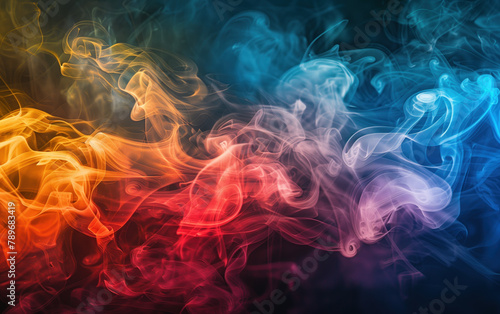 Ethereal Dance of Gradient Smoke